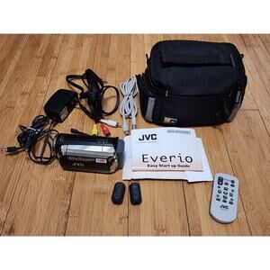 JVC GZ-MS130 MS130BU Digital Camcorder Video Camera Tested Working + Accessories